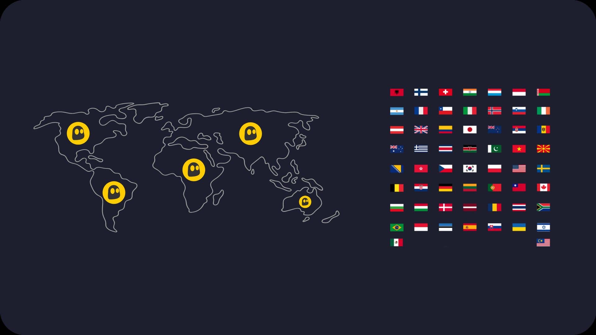 servidores CyberGhost VPN