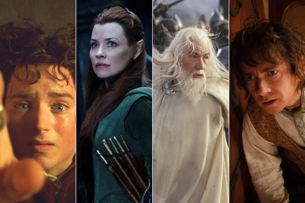 Diferentes personajes de El Señor de los Anillos