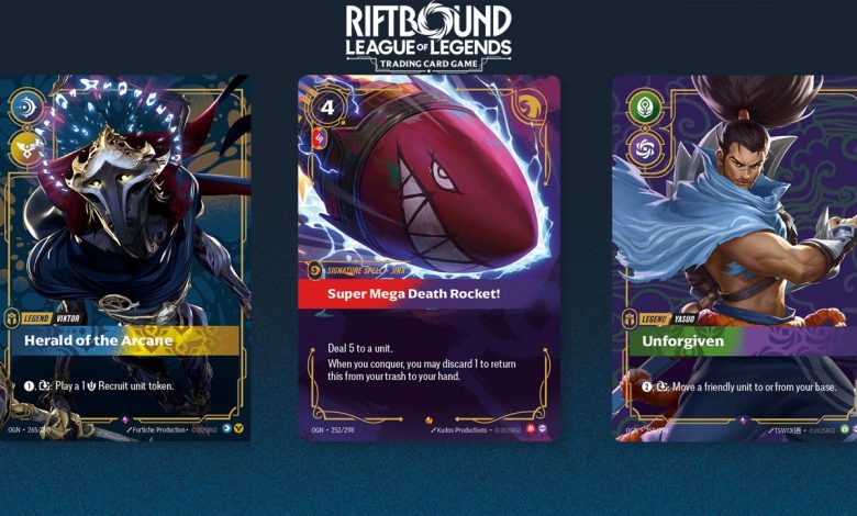 RiftBound, juego de cartas de League of Legends